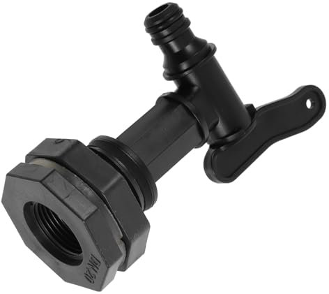 Milisten Raccord De Réservoir Deau en PVC Rain Supplies Robinet 3/4 Po Raccord De Réservoir IBC Vanne De Tuyau Darrosage Étanche