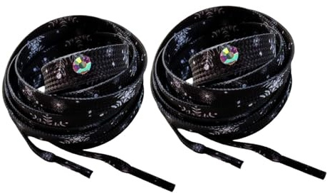 Oshhni Cordones para Patines de Hockey Cordones para Patinaje artístico Poliéster Prácticos y prácticos para Patines artísticos Ligeros para Zapatos, Negro, 220 Cm