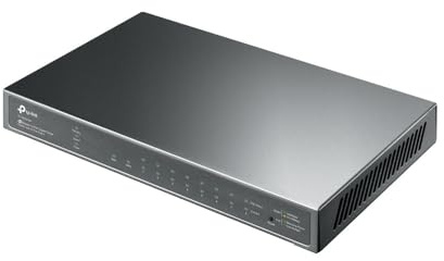 TP-Link TL-SG2210P - Conmutador gestionado (8 Puertos, Gigabit PoE L2, 2 Puertos SFP)