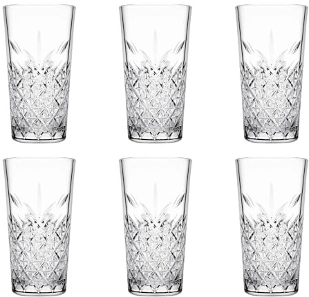 Pasabahce 6 x Timeless gläser Set Longdrinkglas konisch stapelbar 45 cl