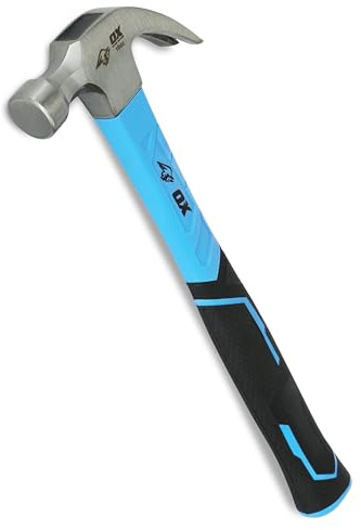 OX Trade Fibreglass Handle 16oz, Claw Hammer