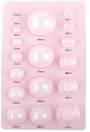 bopely Diy Quilled Creations Quilling 3d Domes Half Ball Mold Craft Tools for Starting Quilling