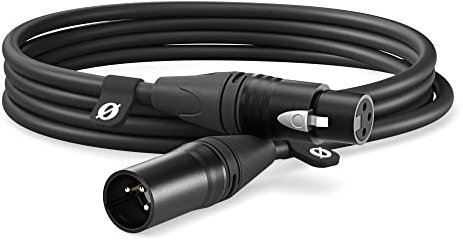 RØDE XLR-3 Hochwertiges XLR-Kabel (3 m, schwarz)