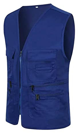 Mymyguoe Anglerweste Herren Weste Outdoor Mit Vielen Taschen Sommerweste Leicht Jagdweste Arbeitsweste Herrenwesten Sportlich Elegant Schnelltrocknend Safariweste Freizeit Jacke