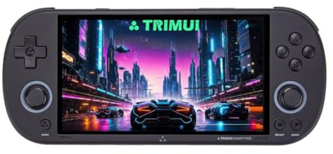 TRIMUI SMART PRO Retro Handheld Spielkonsole 256G mit 14300+ Spielen, 4.96-Zoll Linux System Retro-Arcade A133P Processor Handheld Emulator Videospieler für Kinder Erwachsene