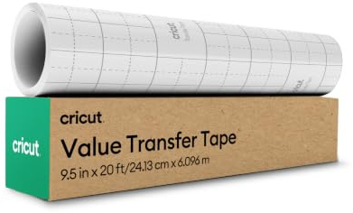 Cricut Value Cinta de Transferencia - Rollo 6.1 metros - Papel de Transferencia Tack Medio para Decoración de Tazas, Ventanas y Pegatinas | Fácil transferencia para proyectos de vinilo
