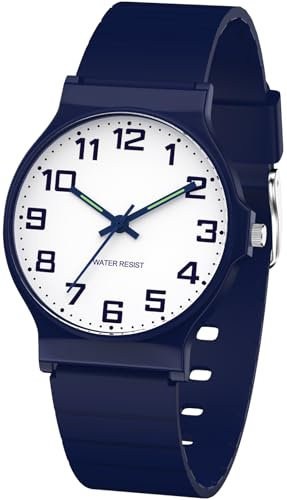 SOCICO Kids Analog Watch Boys Girls Watch, 30M Waterproof Sports Watches for Teen for Ages 8-16, Easy to Read Children's Watch Kids Great Birthday Gifts Christmas Day