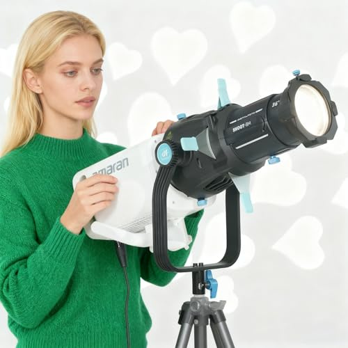 DF DIGITALFOTO Projecteur Optique Snoot Bowens Mount GOBO - Accessoire de Projection pour projecteur de Photographie - Compatible avec Aputure Amaran 100X/D, 200D/X, 150/300C, Aputure Storm 400X