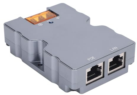 Fafeicy Adaptateur Ethernet Haute Puissance pour Injecteur PoE Gigabit 320 W avec Protection Contre Les Surtensions et Les sous-tensions pour Systèmes Plats Hautes Performances
