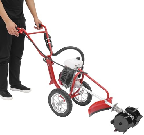 4-takts bensinmotor, minijordfräs, 63 cc, 4 hk, förbränningsjordfräs, 240 varv/min, luftkyld, multifunktionell jordfräsmaskin, handhållen trädgårdsfräs, gräsklippning, odling
