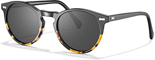 Carfia Retro Occhiali da Sole Uomo Polarizzati Unisex Occhiali per Gli Uomini e Donne Protezione UV400