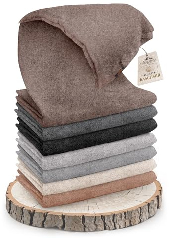 yanopurna Couverture en Cachemire - Couverture de canapé tissée à la Main en 100% Laine de Cachemire - 135 x 270 cm - Couverture Douce et Confortable pour canapé et Chaise - Fabriquée au Népal