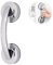 Kytpyi agarraderas baño para mayores, 1PC agarrador ducha personas mayores, Rieles agarre antideslizantes para ducha con ventosa, riel de agarre con ventosa para puerta corredera de vidrio (plata)