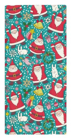 FZRTGOP Cartoon Weihnachtsmann Handtücher Weich Saugfähig Handtuch Waschlappen Gästetücher Für Badezimmer Küche 73x35cm