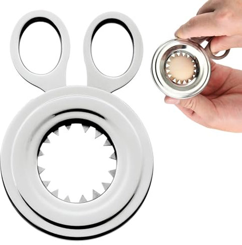 Eierköpfer Edelstahl,Eieröffner,Eier öffner,Egg Cutter für Eierbecher Eierschalenöffner,Eierschäler,Eierschneider,Clack Eierpiekser,Eiertrenner Gekochte,Lustig Eierstecher,Eieraufschläger Testsieger