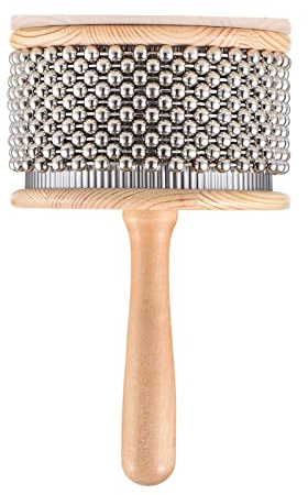 Kompakte Hölzerne Cabasa -Metall -Platted Beads Classic Percussion Sound Ideal für Kinderklassenzimmer und Musikbands