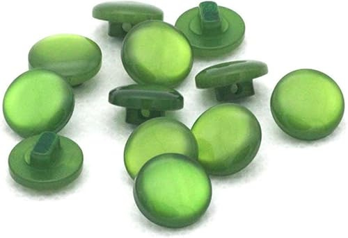 Paquete de 20 botones de perlas de resina de color verde oscuro para manualidades, costura, bufanda y ropa, cierres de hebilla para niños decorativos