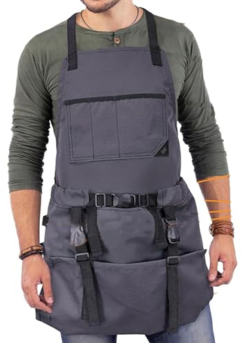 Generico Grembiule Da Giardino Con Tasche | Grembiule Per Giardinaggio Per Uomo E Donna | Accessori Per Attrezzi Da Lavoro Cucina Chef Frutteto Grill Festa Della Mamma