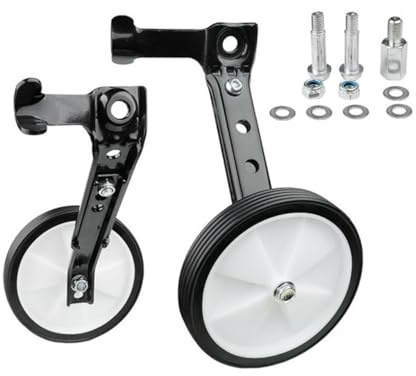 HONMEET Stabilizzatori Bicicletta Regolabili per Rotelle Ausiliarie Resistenti Supporto Bilanciamento per Ruote Posteriori Bici Ragazzo Bambina