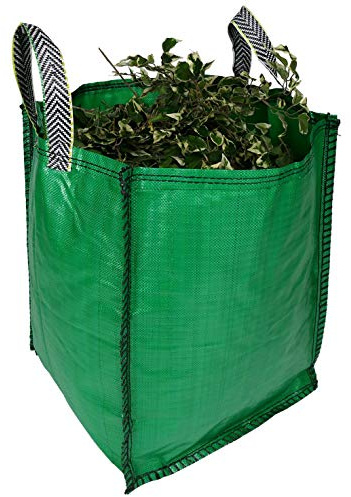 Garden Waste Bags - 120 Litre - 1 to 5 Sacks - PREMIUM GRADE - Industrial Fabric and Handles - Heavy Duty Garden/Green Waste Sacks (1 sack)
