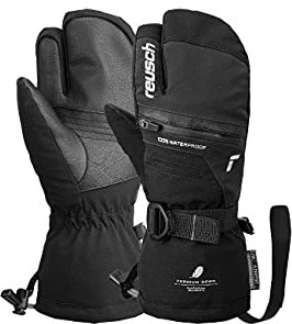 Reusch Lando R-TEX XT Junior Lobster sehr warme, wasserdichte und atmungsaktive 3-Fingerhandschuhe Winterhandschuhe Skihandschuhe Kinder Kids Jugendliche Mädchen Jungen