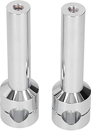 Riser motorcykelstyre 22 mm rund styre monteringsklämma höjningssats i aluminiumlegering stigar adapter motorcykel reparation tillbehör (krom)