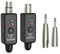 INGPARTNER Sistema de micrófono inalámbrico A11 de 2,4 GHz, transmisor y receptor de 4 canales, adaptador XLR plug-on, apto para micrófonos dinámicos/condensadores, mezcladores de audio, cámara DSLR,