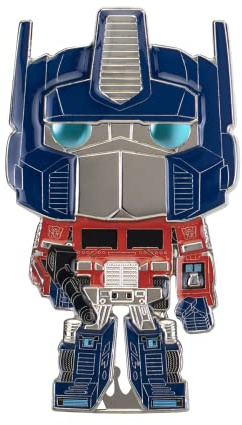 Funko Large Pop! Enamel Pin - Optimus Prime - TRANSFORMERS: Optimus Prime Chase Group Spille Smaltate - Spilla da Collezione Carina - per gli Zaini & Borse - Idea Regalo - TV Fans