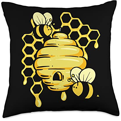 Honey Bees Honeybees Pollinator Beekeeper Beehive Throw Pillow