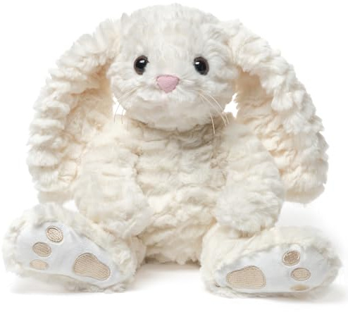 Bearington Creamy The Easter Bunny Stuffed Animal - 10 Soft Plush Rabbit Toy with Fluffy Fur - Adorable Toy Bunny with Cuddly Design - Cute Easter Stuffed Animal Gift for Kids and Babies