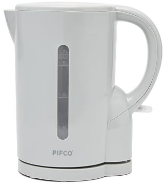 PIFCO Grey Kettle - Efficient 2200W Cordless Electric Kettle - Compact And Lightweight, Auto Shut-off, Boil-dry Protection - Easy To Fill And Clean, Easy-open Lid For Hassle-free Refilling