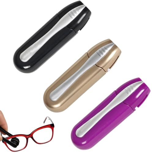 Peeps Glasses Cleaner UK,3Pcs Portable Reusable Lens Cleaner for Glasses,Glasses Cleaner UK Portable Cleaner Carbon Glass Cleaner Tool, Eye Glasses Cleaner for Sunglasses Reading Glasses Spectacles