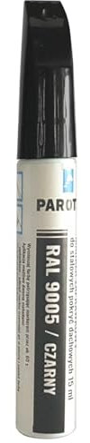 Parotec Marcatore per Ritocchi RepTec 15 ml Vernice Acrilica a Secco Rapido per Graffi e Riparazioni, RAL 9005 Nero, con Protezione dalla Corrosione e Funzione di Ritocco
