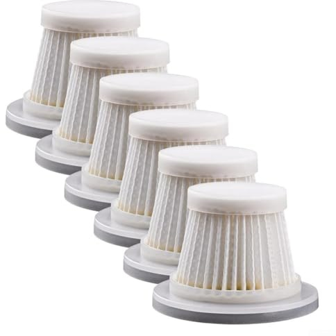 2/6 Stück waschbare HEPA-Filter, Ersatzfilter, wiederverwendbar, waschbarer Filter, Handstaubsauger für kabellosen Auto-Staubsauger (6 Stück)