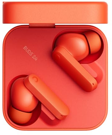 CMF BY NOTHING Buds 2a cuffie bluetooth, Bluetooth 5.4 Cancellazione attiva del rumore di 42 dB in ear auricolari,35,5 ore di gioco,4 HD Mics,12.4mm Bio-Fiber Driver Deep bass sound IP54 arancione
