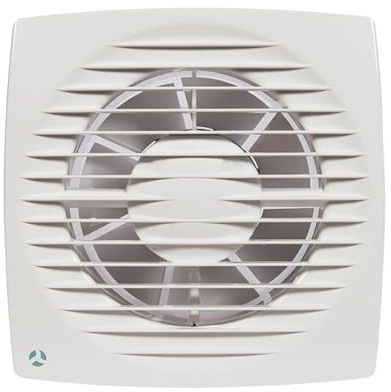 Airflow Aura 125HT badrumsfläkt - fuktighetssensor (60–90% RH) med timer, tyst 31 dB, IPX4, flödeshastighet 115 m³/h, kanal 125 mm