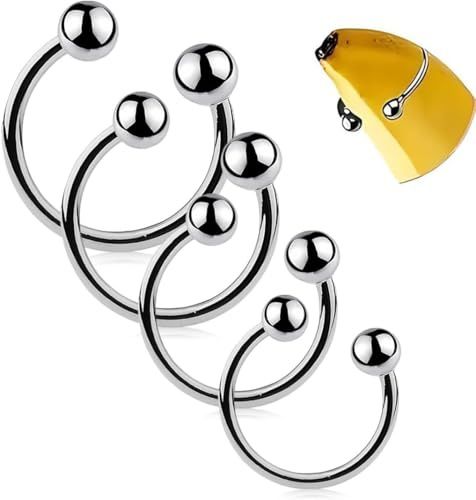 EIYVUAL kit 4 anelli ritardanti set di anelli in acciaio inox di diverse dimensioni 28mm 30mm 32mm 35mm per migliorare la vostra abilità di gioco