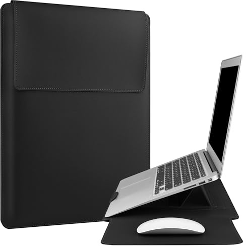 HoYiXi 13 tum laptopfodral väska kompatibel med 13 tum MacBook Neo 2026/MacBook Air/Pro 13 M1 M2 2022-2018/Surface Pro 8 2021/Surface Go 3 13-13,3 tum Dell ASUS Acer Notebook, Svart