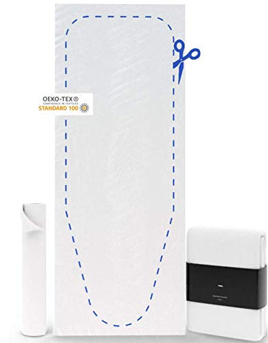 Bügelbrett Polsterung 140x55 cm - Die XXL Bügelbrett Unterlage Nr.1-100% Filz - Einfach selber zuschneiden ︎ Ideal für Dampfbügeleisen ︎ Ökotex Zertifikat ︎