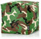 Green Bean Sitzsack-Hocker 40x40x40cm mit EPS-Perlen Füllung - Fußhocker Fußkissen Sitz-Pouf für Sitzsäcke - Bodenkissen für Kinder und Erwachsene - Fußablage Sitzkissen Sitzhocker Camouflage Grün