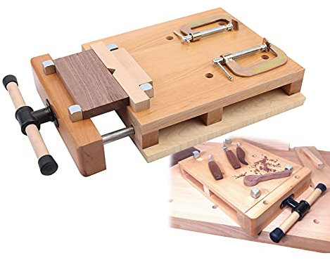 Duchunsheng Banco De Trabajo Madera Carpintero Taller Portatil Banco De Trabajo De Mesa, Garaje Tornillo De Banco para Carpintería Ajustable para Herramientas De Carpintería Accesorios