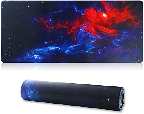 Jahosin Großes Gaming-Mauspad mit genähten Kanten,[70x30cm] Erweitertes Mauspad mit Rutschfester Naturkautschukbasis für Gamer/Desktop/Büro/Home(70x30 Anying)