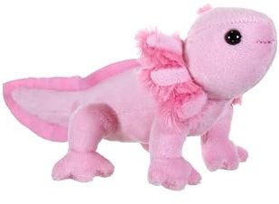 Wild Republic Pocketkins Eco Axolotl, Plüschtier, 12 cm, Plüschspielzeug, Hergestellt aus recycelten Materialien, Umweltfreundlich