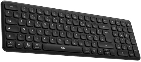 T'nB - Tastiera senza fili Slim Pro, Connessione Multi-Dispositivi Simultanea, Connessione Bluetooth o Dongle USB, Compatto e Leggero, Compatibile Windows/Mac, Batteria Ricaricabile a Lunga Durata
