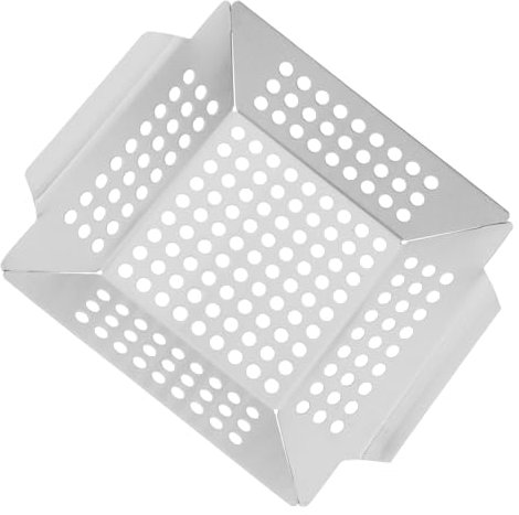 VICASKY Per Grigliare in Inossidabile Maniglia Integrata Bordi Sicuri Drenaggio Per Cucinare Verdure Pollo e