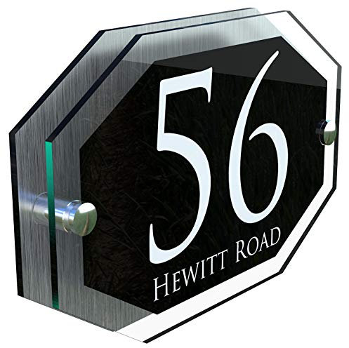 Prestige Contemporary Perspex House Sign Number/Signs/Numbers