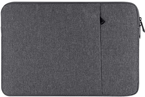 Chelory 17.3 17.5 Inch Laptop Sleeve Compatible with HP Lenovo Asus Acer Dell Notebook Ultrabook Chromebook Computer, Waterproof Protective Cover Bag Carrying Case Handbag with Pocket, Dark Gray