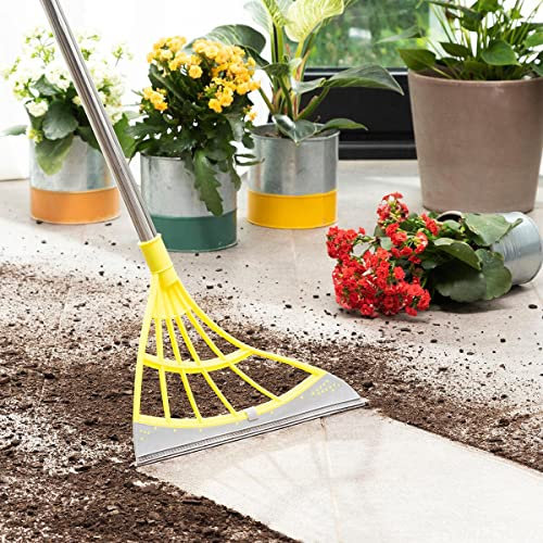 InnovaGoods® Escoba Multiuso 3 en 1 para Limpieza de Cristales, con Cepillo Plano Flexible de 30 cm y Palo Extensible de 56-140 cm, Diseño Original y Funcional, Color Amarillo y Gris