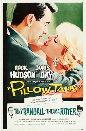 Vintage Film Poster Pillow Talk Doris Day Hudson Photo Wall Art Picture Poster A4