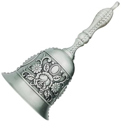 Campanello a mano, in metallo, stile vintage, decorazione estetica di lusso, per matrimoni, hotel, cucina, suoneria